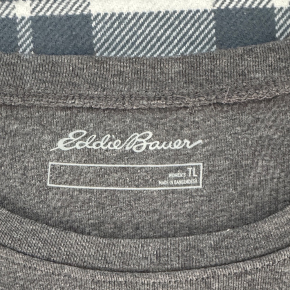 Eddie Bauer Classic Long Sleeve Tees - Black, Gray NWT, Olive Bundle of 3 - Picture 3 of 6